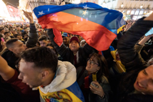 Rally In Madrid In Support Of Venezuela And Celebration For The Capture Of Nicolas Maduro